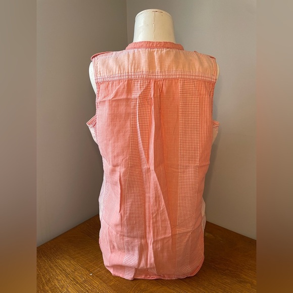 Woolrich Women's Conundrum Eco Rich Sleeveless Shirt Teaberry Size Medium Pink - Picture 16 of 16